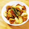 とこきち's cooksnap of when they made ♦カブと鶏の唐揚げのスイチリ炒め♦.