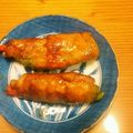 吹田のやーさん's cooksnap of when they made 甘辛ゴマだれの大葉肉巻き.