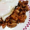 たぷの嫁's cooksnap of when they made なめたけ入りキムチ炒飯.