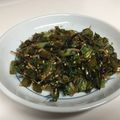 クックACN5T0☆'s cooksnap of when they made お粥のお共☆大根菜としらすの胡麻油炒め.