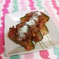 龍青空ママ's cooksnap of when they made 南瓜の肉巻き☆トマケチャ＆キムチソース煮.