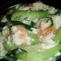 ふふとべべ's cooksnap of when they made 青梗菜と海老のフワフワ豆腐あんかけ.