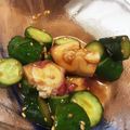 えかきにゃんこ's cooksnap of when they made 真蛸ときゅうりのコチュジャン漬け.