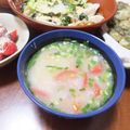 よちりん's cooksnap of when they made トマトとトロロのお味噌汁♡.