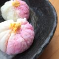 ねう子's cooksnap of when they made おせちに紅白の梅♡可愛くおめでたい錦玉子.