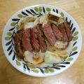 puniＫ's cooksnap of when they made ガッツリ男子ごはん♪サーロインステーキ丼.