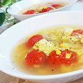 旦那は皿洗い's cooksnap of when they made ☆簡単！トマトとタマネギの卵スープ☆.