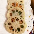 どりーむそんぐ's cooksnap of when they made れんこんの納豆と大葉はさみ揚げ.