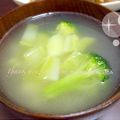 みぃすけママちゃん's cooksnap of when they made ブロッコリー茎とじゃが芋の中華スープ.
