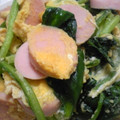 コリン1224's cooksnap of when they made ほうれん草×卵×魚肉ソーセージの炒めもの.