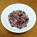 せりさわ's cooksnap of when they made 炊飯器･簡単！紫米でおこわ♪小豆甘納豆.