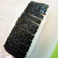 シナモシナモ's cooksnap of when they made スティックおにぎり★食べ安い海苔の切り方.