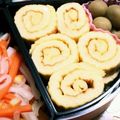 ☆matsuko's cooksnap of when they made お弁当に♪フライパンで♪卵2つミニ伊達巻.