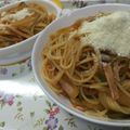ぱるママぱたこ's cooksnap of when they made フライパンひとつで簡単ナポリタン.