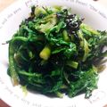 美猫0120's cooksnap of when they made しゅんぎく塩昆布あえ【ＪＡほこた】.