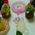 萌絵コ's cooksnap of when they made 2016年申年のおせちにはこれ！さる飾り.