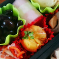 ガクココちゃん's cooksnap of when they made おせちに☆さつまいもと人参のサラダ巾着.