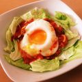 ＊にょにょん＊'s cooksnap of when they made キャベツ消費に★とろ～り♥♡温卵キムチ.
