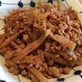 junkoの日々's cooksnap of when they made お弁当に＊鶏そぼろのきんぴら炒め＊.