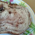 ちっはりん's cooksnap of when they made HB♡しっとりチョコ食パン.