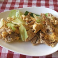 miikoboo's cooksnap of when they made ☆ふんわり卵とキャベツと豚肉の炒め物☆.
