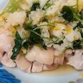 kimimaruo's cooksnap of when they made さっぱり♪蒸し鶏の柚子おろしポン酢.