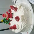 趣味勢。JK1's cooksnap of when they made クリスマスケーキ♡簡単♡.