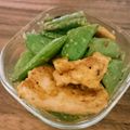 まりもぐら821's cooksnap of when they made 鶏胸肉とスナップエンドウのＸＯ醤マヨ炒め.