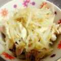 熊きょ's cooksnap of when they made もやしとささみのからしあえ.