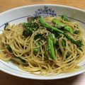 プリズンブレイク's cooksnap of when they made 春の旬の菜の花とベーコンのパスタ.