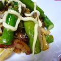mikkusan's cooksnap of when they made アスパラとベーコンのマヨネーズ炒め.