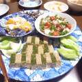 katachan's cooksnap of when they made 色どりきれいな　のし鶏(松風焼き).