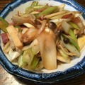かおりちゃん☆★'s cooksnap of when they made おつまみに♪長ねぎ＆きのこ＆ベーコン炒め.