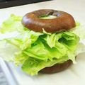 しじみごはん's cooksnap of when they made やみつきになるレタスだけベーグルサンド.