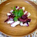 みそゆうき's cooksnap of when they made タコのオリーブオイル炒め大葉のせ.