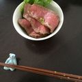 NECOPAD☆'s cooksnap of when they made ごちそさん風ローストビーフ丼.