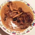 ｈａｔｉ's cooksnap of when they made ◆カレークリーム&きのこのハンバーグ♪◆.
