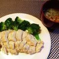 それいゆ★'s cooksnap of when they made 一気に二品！圧力鍋で蒸し鶏と野菜のスープ.
