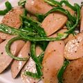 hiro氏's cooksnap of when they made 魚肉ソーセージとピーマン（ペッパーマヨ）.