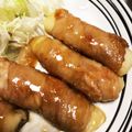 ベルっちょ's cooksnap of when they made お餅の豚肉巻きの照り焼き.