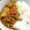 riea1130's cooksnap of when they made おせちや煮物をリメイク♪和風ひき肉カレー.