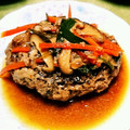 kanaemam's cooksnap of when they made 簡単♡和風煮込みハンバーグ.