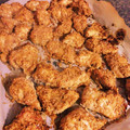 やま＊みず's cooksnap of when they made 揚げない唐揚げ　鶏肉のごま焼き.