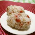 赤い電話's cooksnap of when they made ごまうめおにぎり.