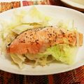夏子☆'s cooksnap of when they made シリコンスチーマー鮭の野菜蒸し(麺つゆ).