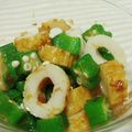 ★mame★'s cooksnap of when they made オクラとちくわのポン酢和え.