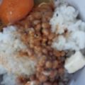 まりも274's cooksnap of when they made コク旨♪クリチと七味の納豆たまご丼.