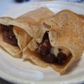 ジョンリークッカー's cooksnap of when they made コナモン手巻きで生八ツ橋風クレープ♪.