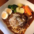 ｒａｉｊｕママ's cooksnap of when they made トマト缶で簡単☆煮込みハンバーグ.