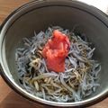 miicha127's cooksnap of when they made ごま油が効いた薬味たっぷりの梅しらす丼.